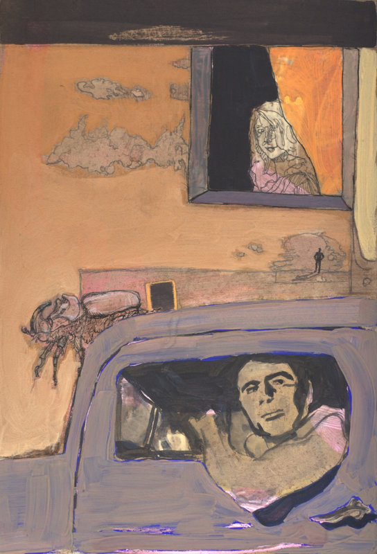 Driver VIII - tempera - 21x30